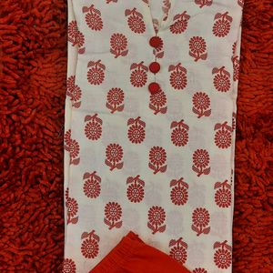 PURE COTTON KURTI WITH LEGGINGS