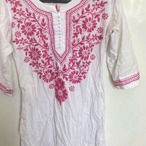 White Chikankari Kurta