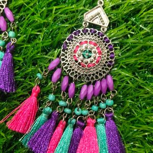 Multicolored Tassel Earrings