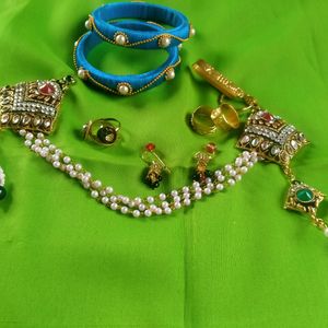 Sadi Pin With Zalla,Jodvi In Payal ,Bangles