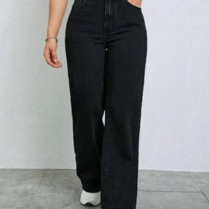 Black H&M Wide Leg Jeans