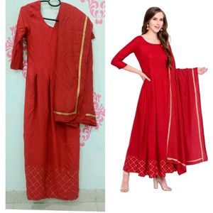 Frock Suit With Dupatta