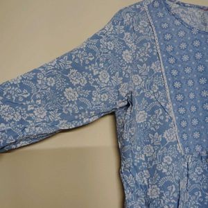 Blue Short Kurti