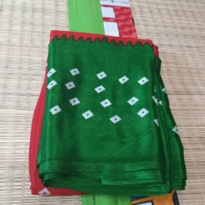 New Bandhej Cotton Saree