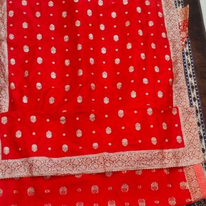 Bandhani Banarasi Lahanga Blouse Odani