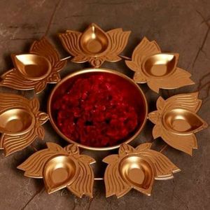 Urli Bowl Handcrafted Kamal Diya Urli Bowl for Floating Flowers and T- Light Candles Diwali Home Decor Decoration Item🪔🪔🪔🪔🪔🪔🪔