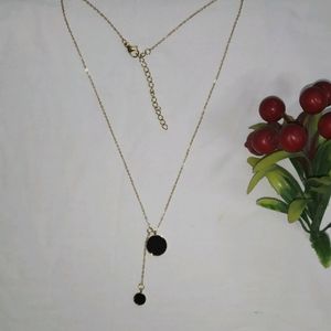 Gold Plated Chain with Dual Pendant