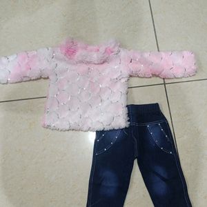 Soft Fury Suit For Baby Girl...Used Only 1 Time