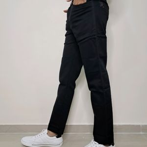 Kaulin 1027 Men's Double Cloth Knitted Black Pant