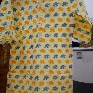 Short Yellow Kurta