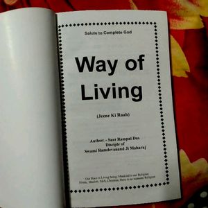 BOOK - WAY OF LIVING { movitional bk}