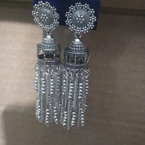 Oxidised Jhumka