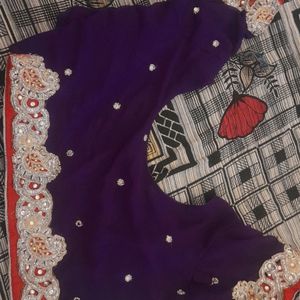 Beautiful Purple Saree