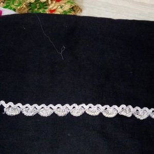 Silver Beaded Lace