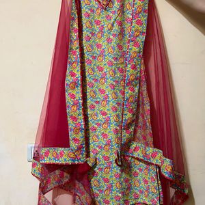 POMCHA Jaipuri Straight Cotton Suit (Set of 3)