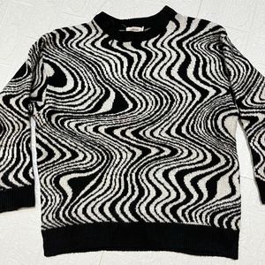 Black Zig Zag Sweater