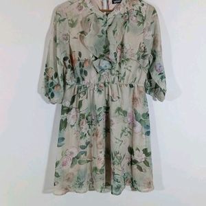 Flair Floral Dress