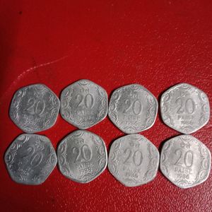 🔥 20 Paisa 8 Coin Lot