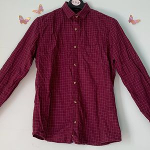 VANHEUSEN Red Checked Shirt ( Men)