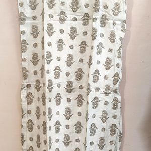 Sleeveless Long Cotton Kurti