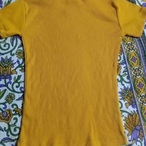 Mustard Yellow Slim Fit T-shirt