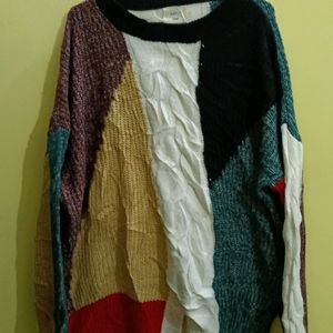 Woolen Multi colour Top