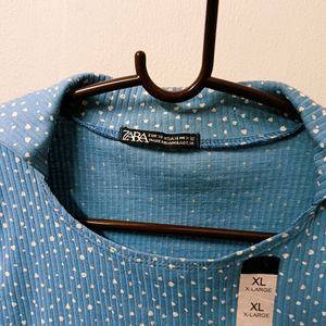 Zara Blue Top