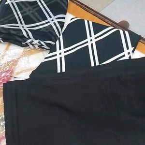 Black And White Unstitched Dress Material