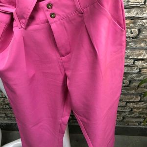 Pink Wide Leg Trouser High Waist 😍