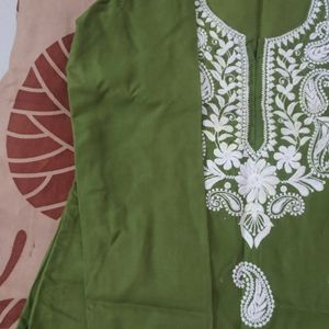 Chikankari Cotton Kurti