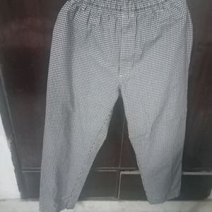 Smart Black And White Check Design Lower Cum Pant