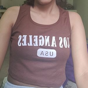 Brown Tank Top