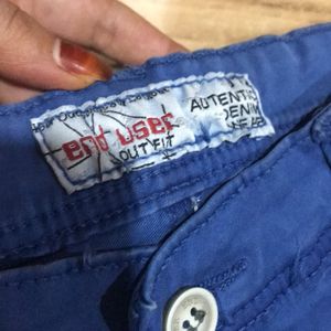 Blue Women Jeans Authetic Denim Wear