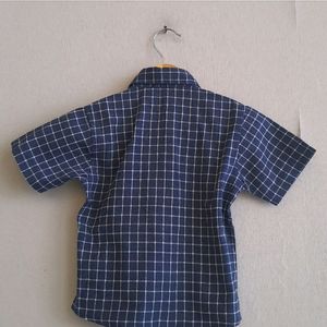 Navy Blue Shirt For 2-3 Year Old.