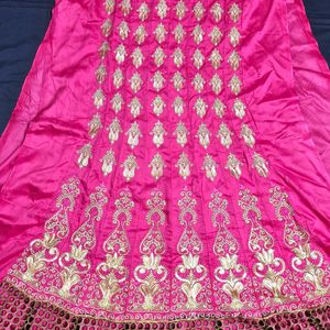 Semi Stiched Anarkali Suit Set