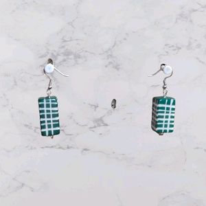 Brand New Boho Art Green Dokra Jewellery & Earring