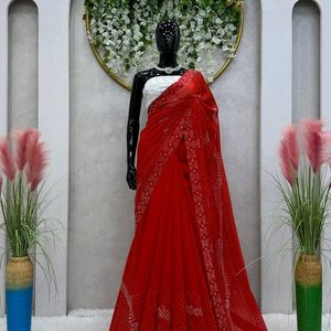 Hot Party Wear Georgette Saree