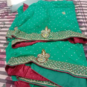 Heavy Embroidery Saree