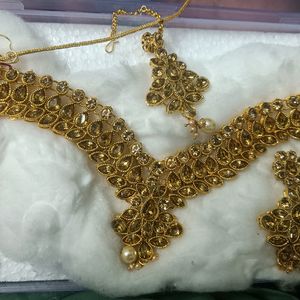 Gold Plated Heavy Jewellery Set