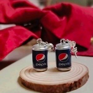 Miniature Earrings (Pepsi Can Replica)