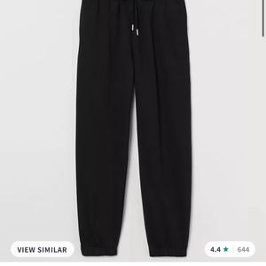 H&M Black Joggers with drawstrings