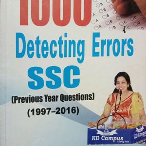 SSC Detecting Errors Previous Year Question Paper
