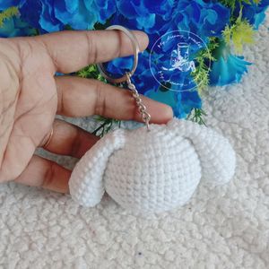 Amigurumi Cinnamoroll Head Keychain