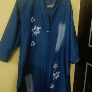 Women's Denim Kurta