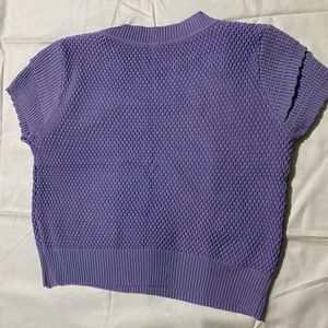 Knitted Lavender Top