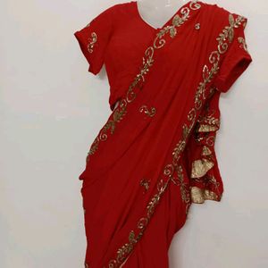 Zari Work Saree