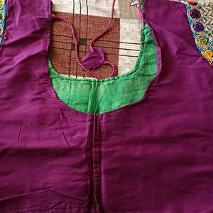 Purple Navratri Chaniyacholi With Blouse