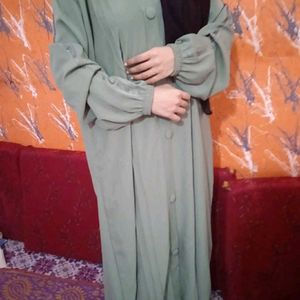 Light Green Colour Abaya