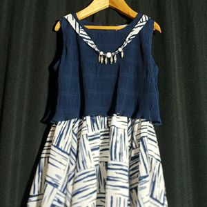 Peppermint Navy Western Dress (Girls Clothing)