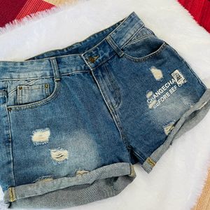 denim shorts